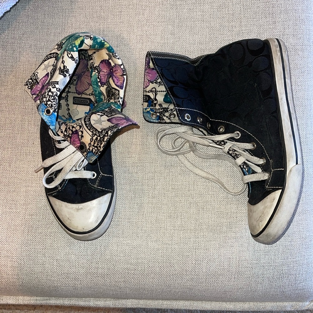 Coach Bonney Butterfly Hightops Sneakers